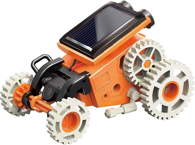 Thames & Kosmos SolarBots: 8-in-1 Solar Robot STEM Experiment Kit | Build 8 Cool Solar-Powered Robots in Minutes | No Batteries Required | Learn About Solar Energy & Technology | Solar Panel Included