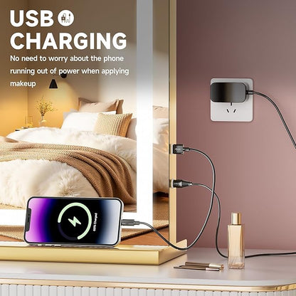Vanity Mirror with Lights, Dimmable 3 Modes, Memory Function, Smart Touch