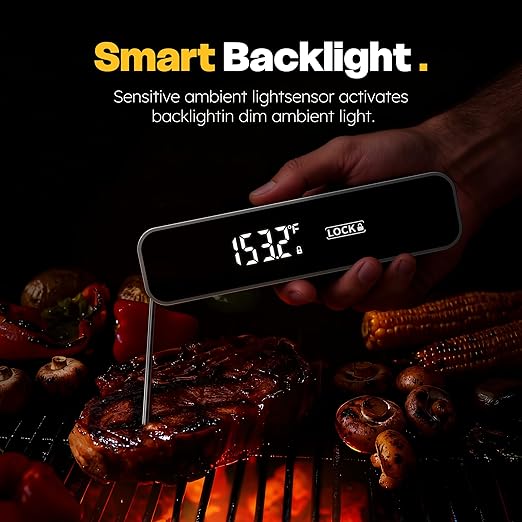 0.3 Sec Instant Read Meat Thermometer Digital, Food Thermometer