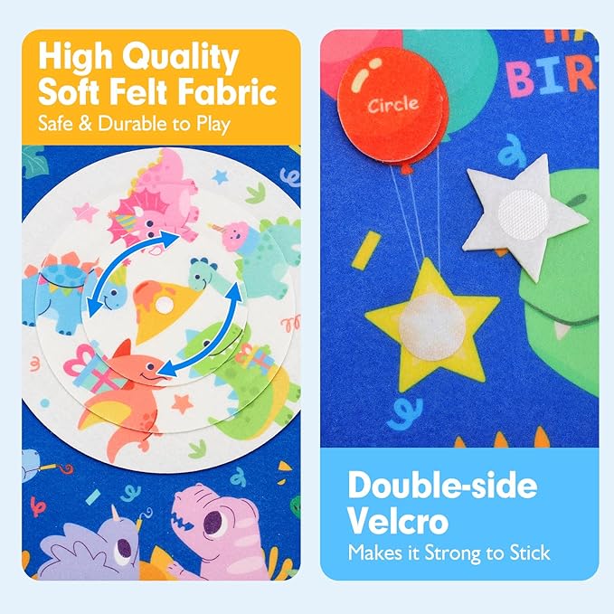 hahaland Toddler Toys Busy Board, Montessori Toys for Baby Boys, Boy Birthday Gift 18 in 1 Preschool Learning Activities with 12 Life Skills-Numbers,String Beads,Shapes,Colors,Puzzles,Alphabet