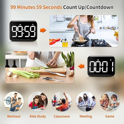 VOCOO Magnetic Kitchen Timer for Cooking