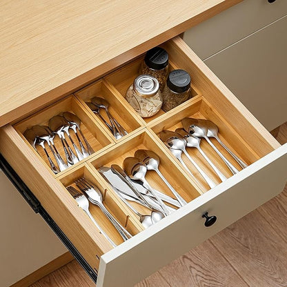 Fabsome Drawer Organizer, Small Wooden Container Tray