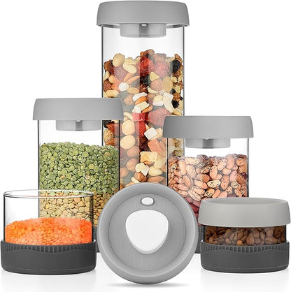 Glass Canisters Set