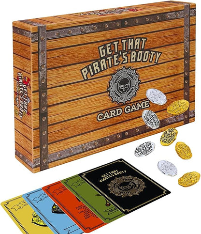 Get That Pirate's Booty Card Game, Fun 2-6 Player Family-Friendly Card Game for Adults, Teens, & Kids a Fun Pirate Themed Game and Good Stocking Stuffers Gift Ideas