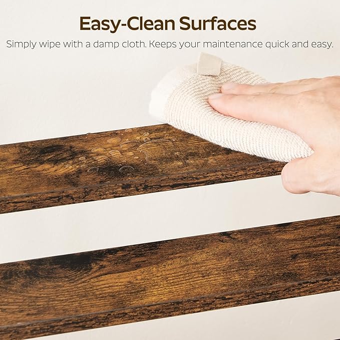 YATINEY Spice Rack, 3 Tier Wooden Display Riser Stand, Kitchen Storage Organizer