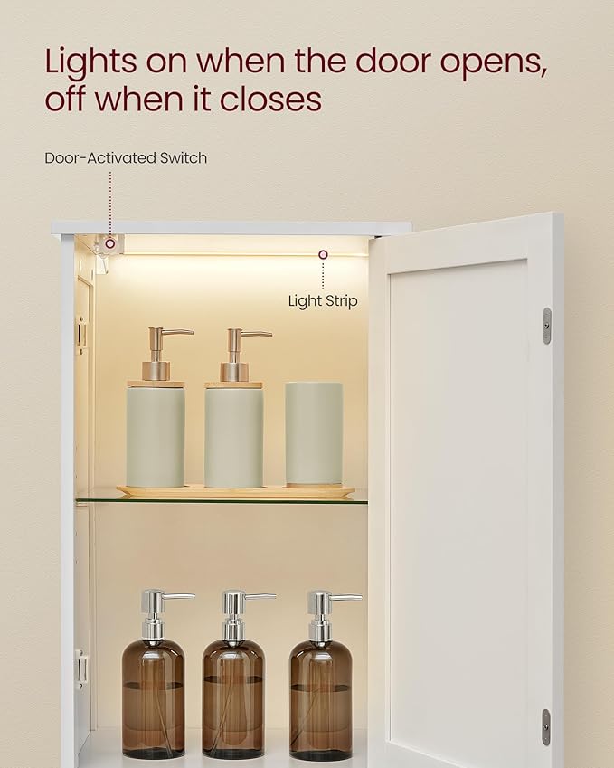VASAGLE Tall Bathroom Cabinet