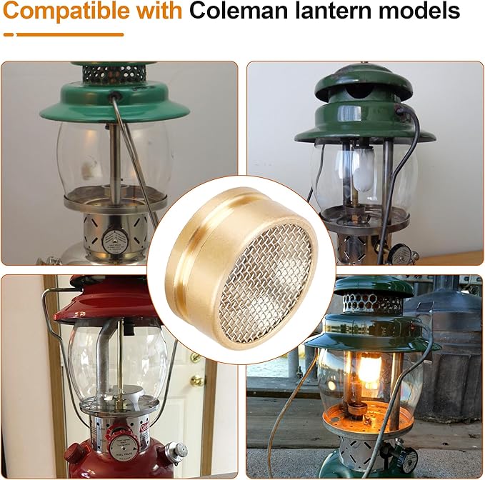 Burner Cap and Screen for Coleman Lanterns Replacement Parts,2423231 Camping Lantern Accessories Compatible with Coleman Lantern 639.236.237.249