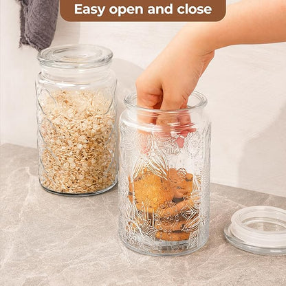 Adodeen 32oz Vintage Glass Jar