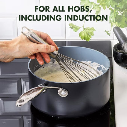 GreenPan Valencia Pro Ceramic Nonstick 1.66QT & 3.3QT Saucepan Pots
