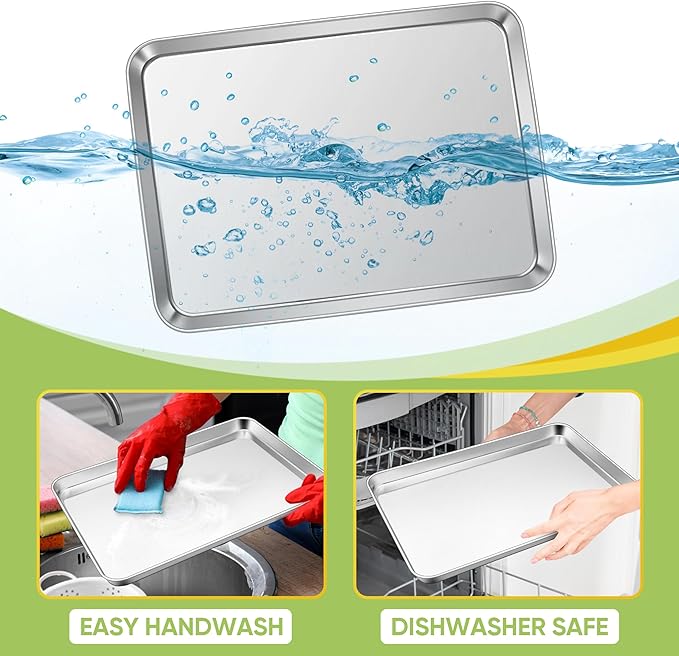 TeamFar Stainless Steel Baking Sheet, 20’’ x 14’’ Large Baking Sheet Pan