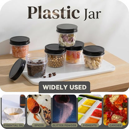 novelinks 4 oz Small Plastic Jars