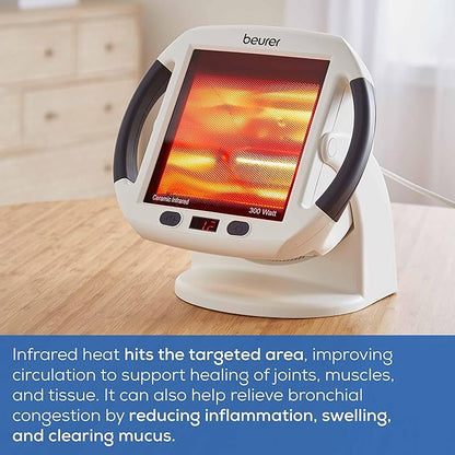 Beurer IL50 Infrared Heat Lamp Heated Red Light Therapy Lamp