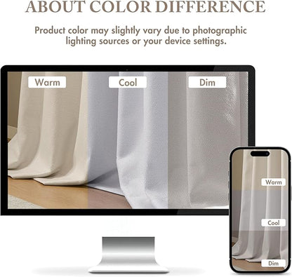 Madison Park Karien 100% Blackout Curtains 52x84 – White, 2-Layer Noise