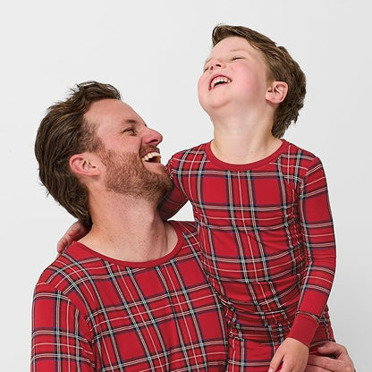 Little Sleepies Two-Piece Pajama Set for Boys & Girls, Soft Viscose from Bamboo Toddler Pajamas for Kids, Family Matching PJs
