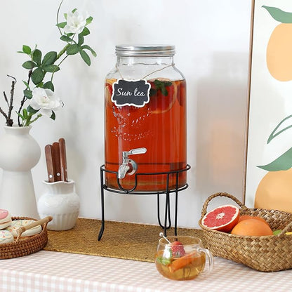 1.5 Gallon Glass Drink Dispenser