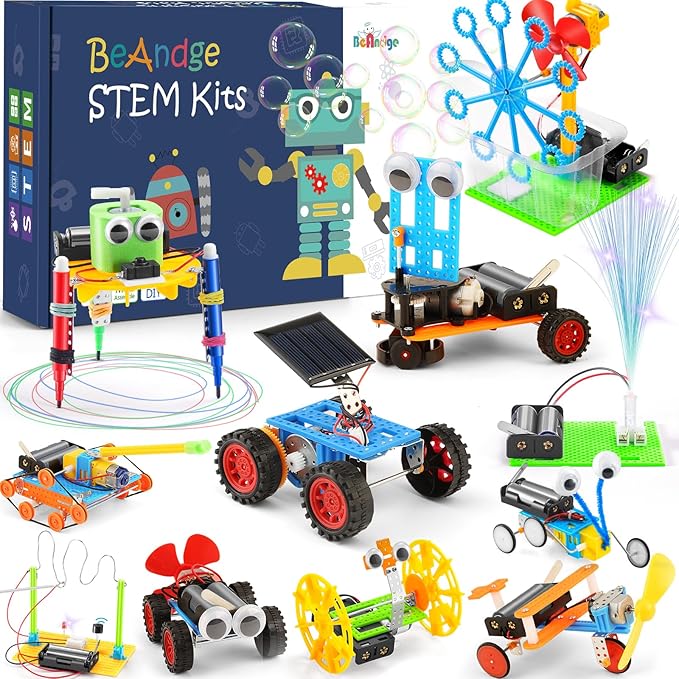 11 Set STEM Science Kit for Kids Ages 6-14 | Engineering & Physics Robot Building Science Experiments | Robotics STEM Toys for 8-12 Year Olds Boys & Girls
