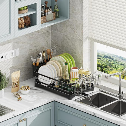 Ekisemio Dish Drying Rack for Kitchen Counter