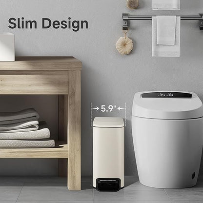 TIPGO Slim Bathroom Trash Can