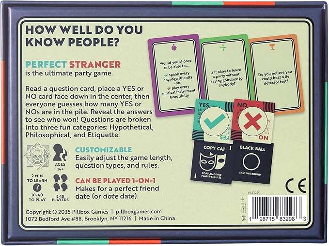 Pillbox Games Perfect Stranger: The Game of Knowing People