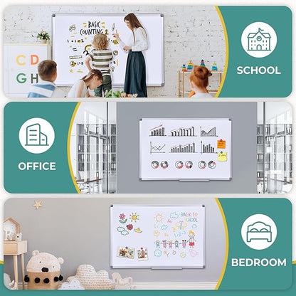 2 Pack 48 x 36 Large Magnetic Dry Erase Board