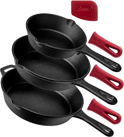 Cuisinel Cast Iron Skillets Set