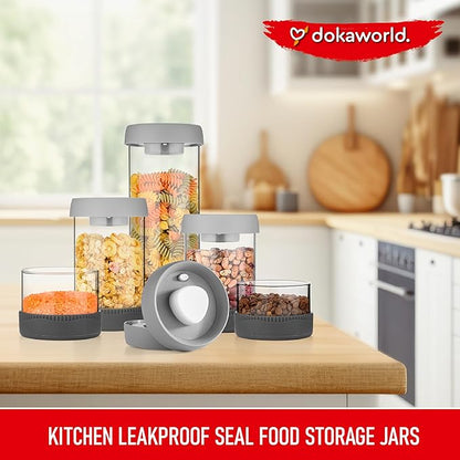 Glass Canisters Set