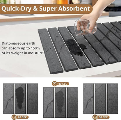 2 PCS Large Stone Dish Drying Mat