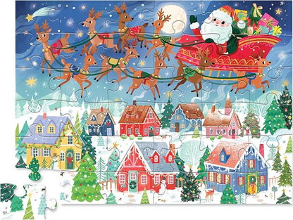 Crocodile Creek 36 Pc Puzzle/Santa's Sleigh