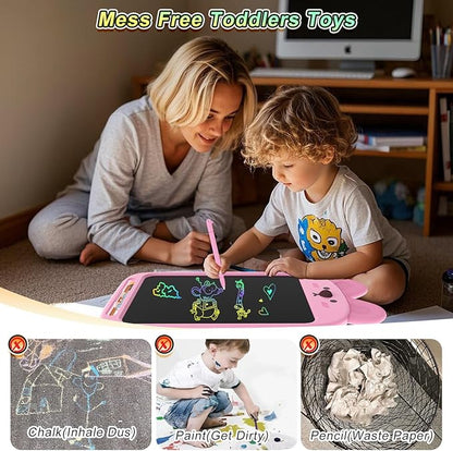 10 Inch LCD Writing Tablet, Erasable Doodle Board Toy, Cute Rabbit Drawing Pad for Kids Ages 2-6 - Educational Christmas Birthday Gift (Rabbit)