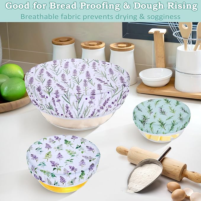 5-Size Reusable Beeswax Bowl Covers