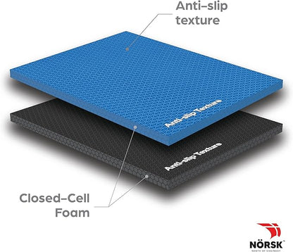 Norsk Dual-Sided Reversible 1/2" Foam Exercise Mats for Home Gym - Interlocking EVA Foam Tiles