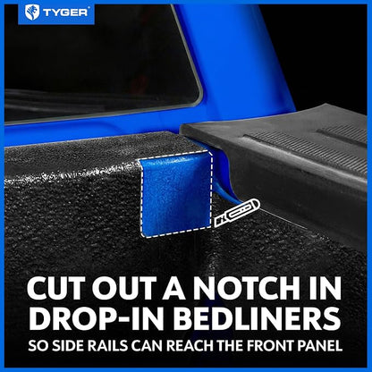 Tyger Auto T2 Low Profile Soft Roll-up Truck Bed Tonneau Cover Compatible with 2022-2026 Toyota Tundra | 5.5' (67") Bed | TG-BC2T6062
