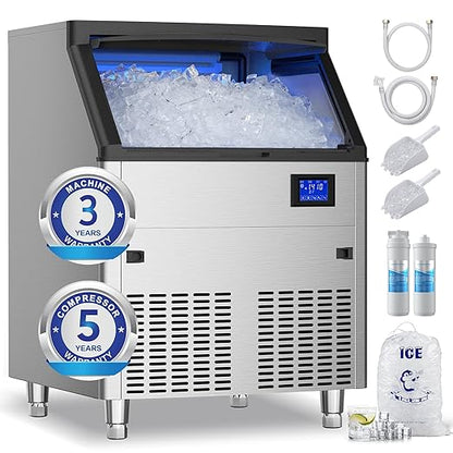 Coolake Commercial Ice Maker Machine 450lbs/24H