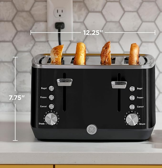 GE 4 Slice Toaster | Extra Wide Slots