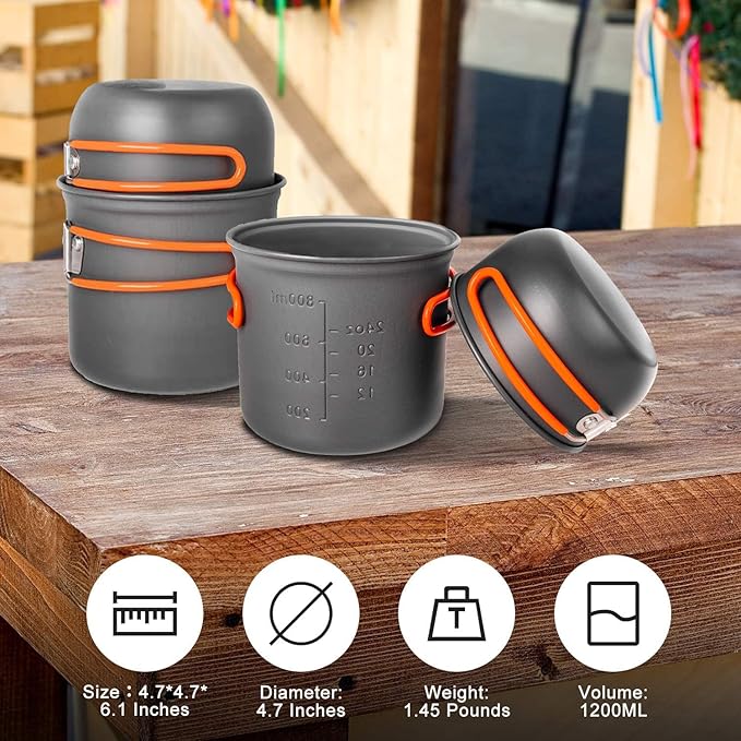Camping Cookware Set with Stove