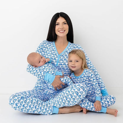 Little Sleepies Two-Piece Pajama Set for Boys & Girls, Soft Viscose from Bamboo Toddler Pajamas for Kids, Family Matching PJs