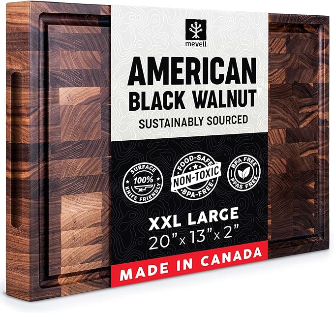 Mevell Walnut End Grain Cutting Board
