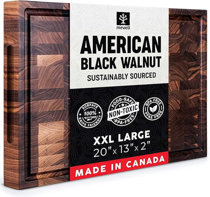 Mevell Walnut End Grain Cutting Board