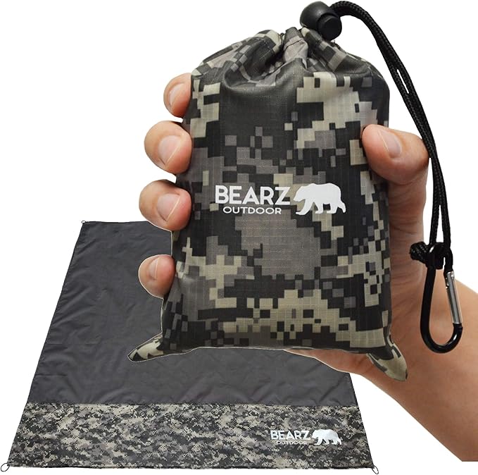 Pocket Blanket - Beach Blanket Waterproof Sandproof, Picnic Blankets Waterproof Foldable, Lightweight & Compact for Hiking, Camping, Travel, Festival Accessories