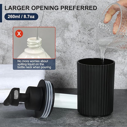 Automatic Soap Dispenser Foaming Touchless: 9oz Black Plastic