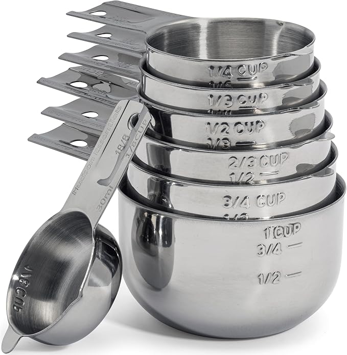 Hudson Essentials Stainless Steel Measuring Cups Set