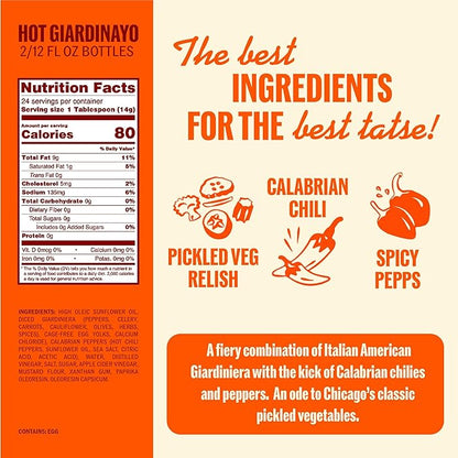 Ayoh Foods, Mayo Gone Wild, Made by Molly Baz - Easy to Squeeze, Perfect for; Sandwiches, Burgers, Fries, Nuggets, Wraps & Dips (Hot Giardinayo)