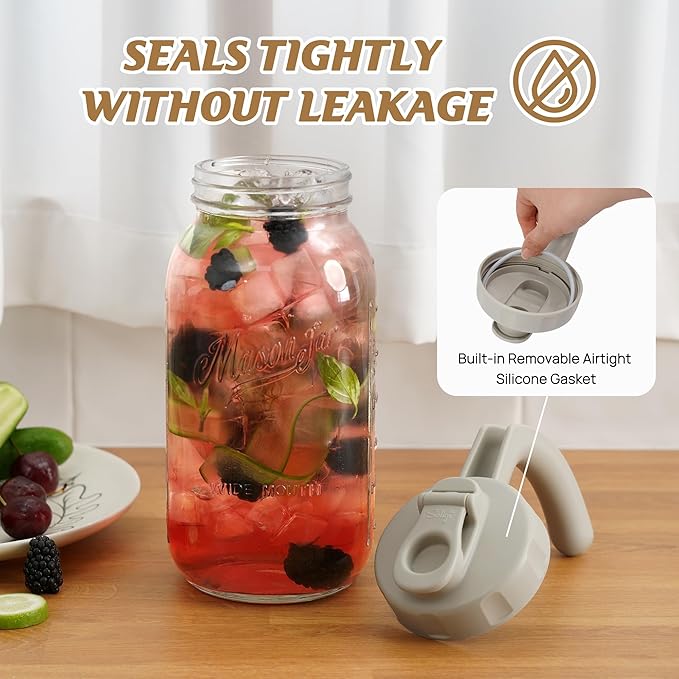 Soligt Glass Mason Jar Pitcher