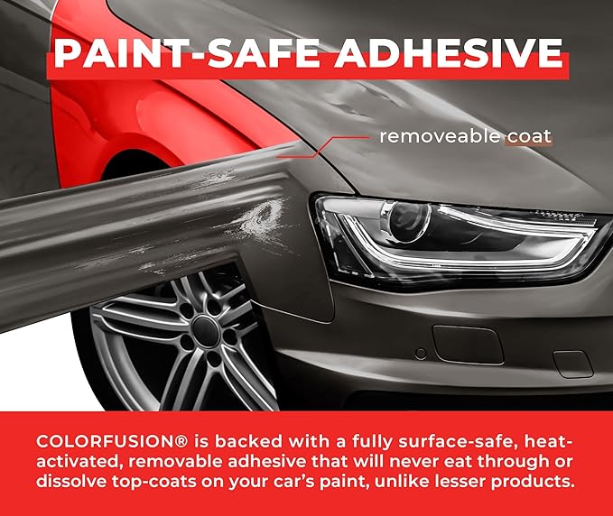 ColorFusion PPF by VViViD, Gloss Nardo Grey Dry Apply PPF Vinyl Car Wrap Roll 1ft x 5ft