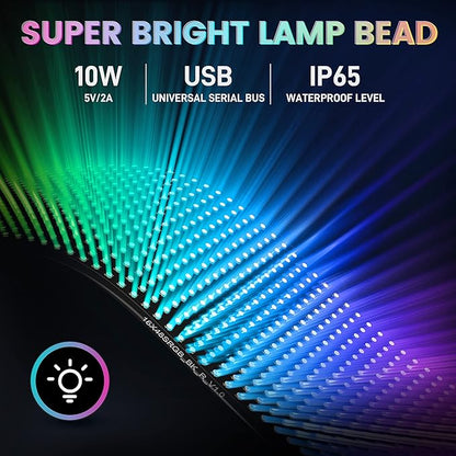RAYHOME Scrolling Huge Bright Advertising LED Signs, Flexible USB 5V LED Store