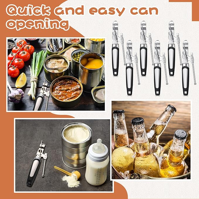 Gisafai 20 Pcs Can Opener Manual Bulk Smooth Edge