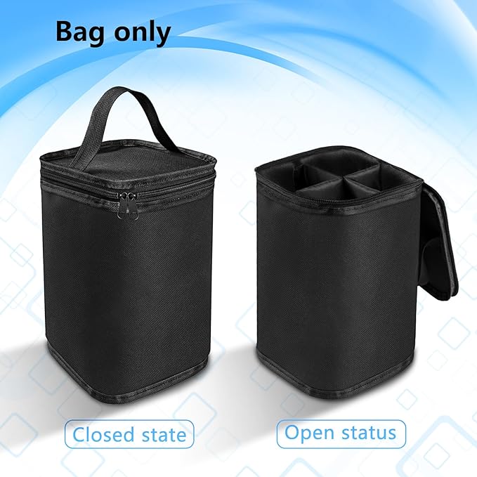 Mini Fuel Cylinder Storage Bag, Butane Fuel Canister Cover,Gas Tank Protective bag, Easy to Carry, 600D Oxford Fabric Waterproof,Mini Tank Accessories, for Outdoor Camping, Cooking, Travel, Picnic