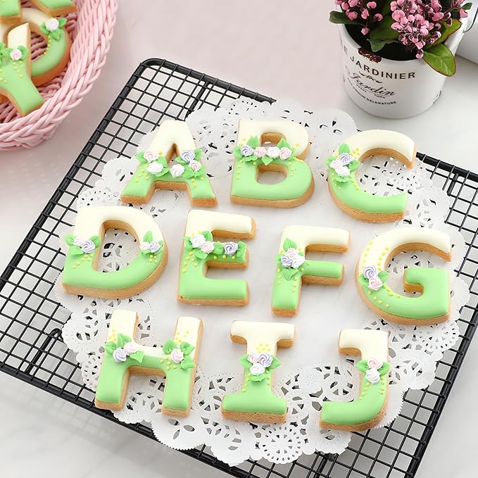 Alphabet Letter Cookie Cutters Shapes Large 3 Inch
