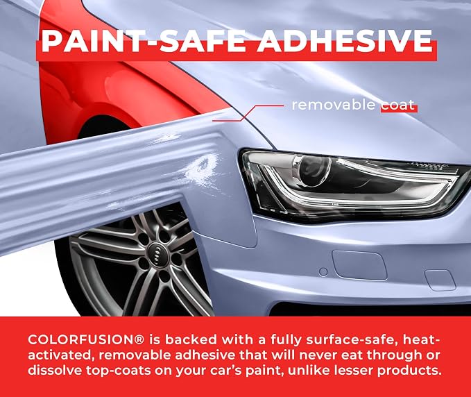 ColorFusion PPF by VViViD, Gloss Ice Blue Dry Apply PPF Vinyl Car Wrap Roll 20ft x 5ft