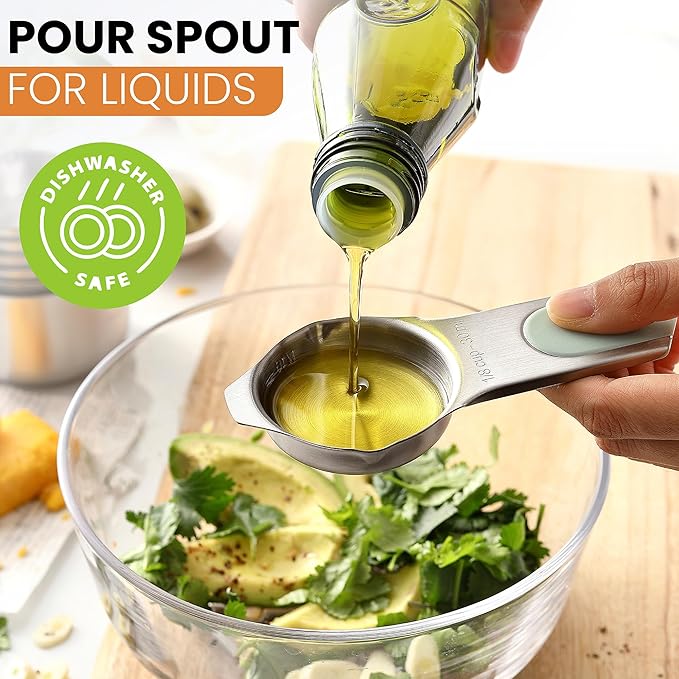 Spring Chef Magnetic Stainless Steel Measuring Cups, Kitchen Tools